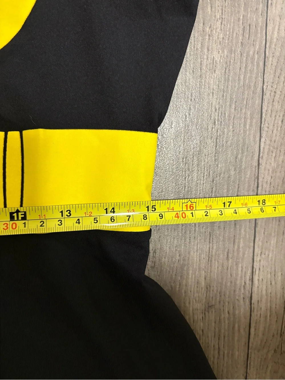 Batman Black Dress with Bright Yellow Bat Emblem and Belt